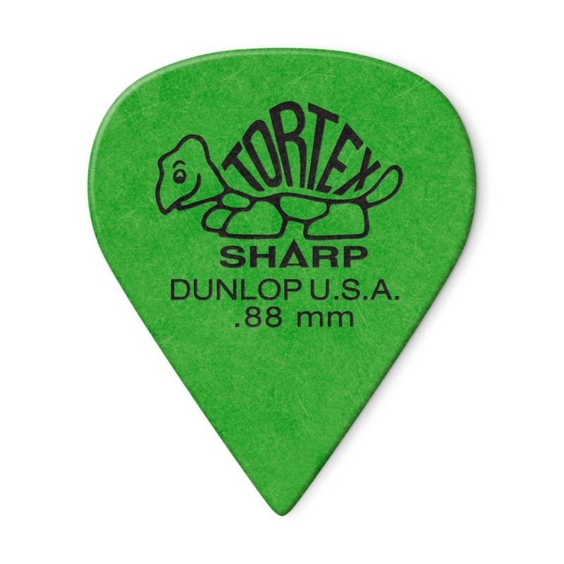 Dunlop (Jim Dunlop) 412R Tortex Shape Picks (0.88mm/グリーン)