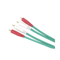 COLOR TWIN CABLE 2RR-1.8M (RCA-RCA 1ペア) 1.8m (GREEN)