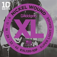 XL Nickel Multi-Packs Electric Guitar Strings EXL120-10P [10 Set Pack]