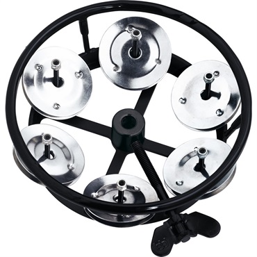 MEINL THH1BK [Professional HiHat Tambourines / Single Jingle：Steel]