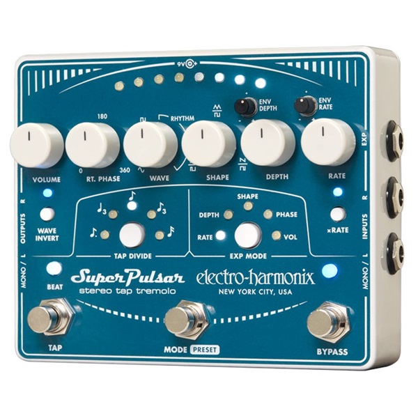 Electro Harmonix Super Pulsar [Stereo Tap Tremolo/Panner]