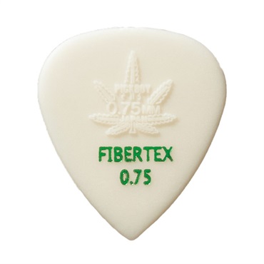 FIBERTEX GP-FT/075 [0.75mm] PICK (WHT w/GREEN LOGO) ×10枚セット