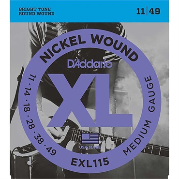 D’Addario XL Nickel Electric Guitar Strings EXL115 (Blues， Jazz Rock/11-49)