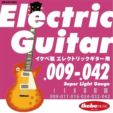 Ikebe Original Electric Guitar Strings イケベ弦 エレキギター用 009 