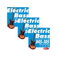 Electric Bass Strings イケベ弦 エレキベース用 045-105 [Regular Light Gauge/IKB-EBS-45105] ×3セット