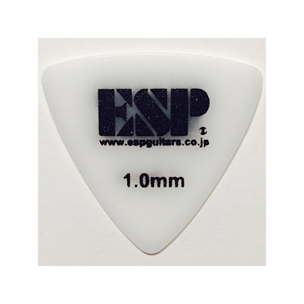 ESP ポリアセタール サンドグリップ PICK [トライアングル/1.0mm] (WHITE) ×10枚セット