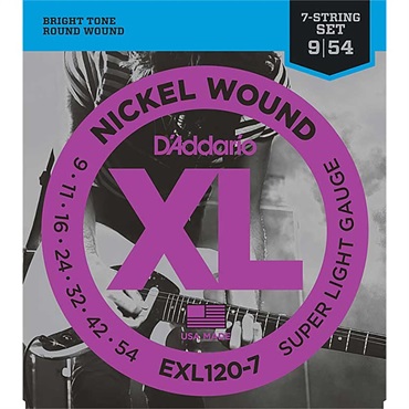 XL Nickel Electric Guitar Strings EXL120-7 (Super Light 7-string/09-54)