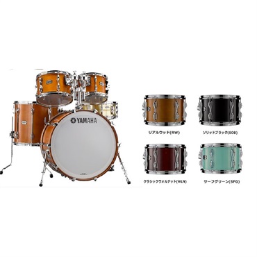 YAMAHA Recording Custom 4pc Drum Set [RBP6F3SFG + RBB2216SFG] 【BD22、FT16、TT12&10/SFG:サーフグリーン】 【お取り寄せ品】※受注停止中