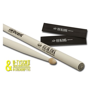 W-TYSCWII + W-Stickgrip TYS [Tomoya / ONE OK ROCK：White Stick II + Stick Grip]