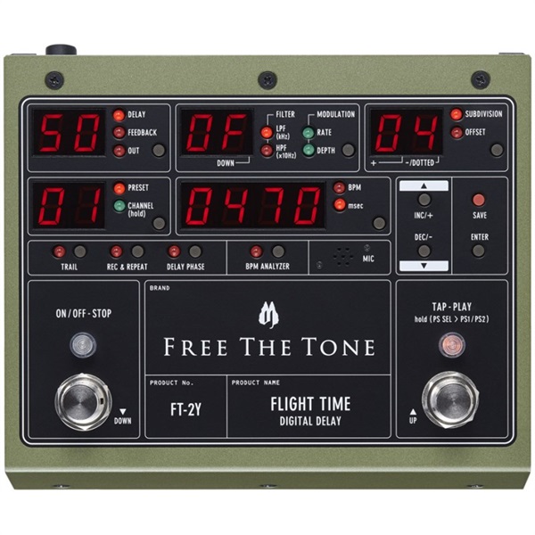 Free The Tone FLIGHT TIME FT-2Y [Digital Delay] ｜イケベ楽器店