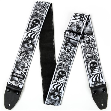 Dunlop (Jim Dunlop) I Love Dust Jacquard Straps Skulls (ILD04)