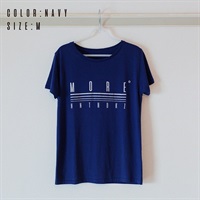 HINATCH Bassist 25th Anniversary Collaboration T-Shirt 「MORE゜」(Navy/S)
