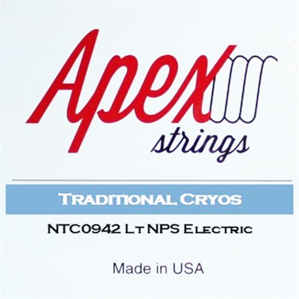 APEX Traditional CRYOS Electric Guitar Strings NTC0942 (Light)