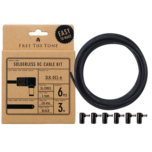 FREE THE TONE 《フリーザトーン》<br> SOLDERLESS CABLE KIT <br> SL-5SL-NI-55K  CU-5050用<br>ソルダーレスケーブルキット ／3m<br> 通販