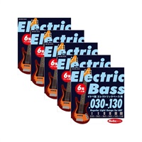 Electric Bass Strings イケベ弦 6弦エレキベース用 030-130 [Regular Light Gauge for 6ST/IKB-EBS-30130] ×5セット