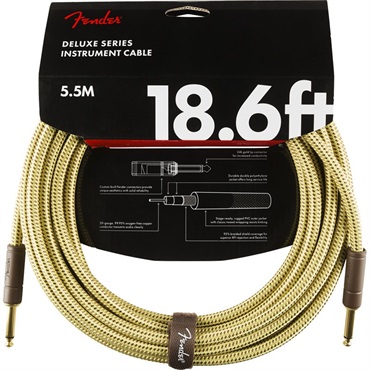 Fender USA Deluxe Series Instrument Cable Straight/Straight 18.6' (Tweed) (#0990820081)