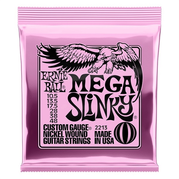 ERNIE BALL Mega Slinky Nickel Wound Electric Guitar Strings 10.5-48 #2213