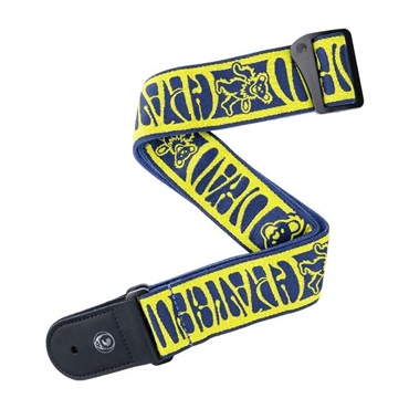 PLANET WAVES Grateful Dead Woven Straps Dancing Bears Yellow/Navy [50GD02]