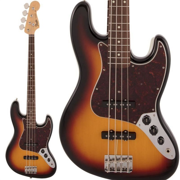 Fender Made in Japan Traditional 60s Jazz Bass (3-Color Sunburst 