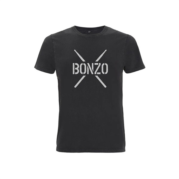 PROMUCO POSJBTS3S [John Bonham T-Shirt / Bonzo Stencil Black / Small]