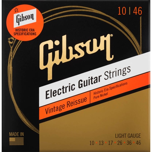 Gibson Vintage Reissue Electric Guitar Strings (Light) [SEG-HVR10]