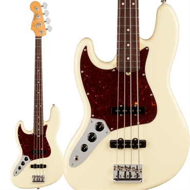 American Professional II Jazz Bass LEFT-HAND (Olympic White /Rosewood)