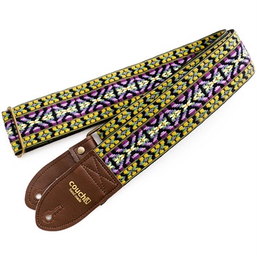 Couch Guitar Strap Lavender and Gold Dylan Vintage Bohemian