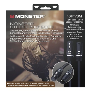 MONSTER CABLE SP2000-M-10(約3m)(XLR オス -XLR メス)(STUDIO PRO 2000 MIC)