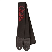 Signature Logo Poly Guitar Strap (Red/Black)