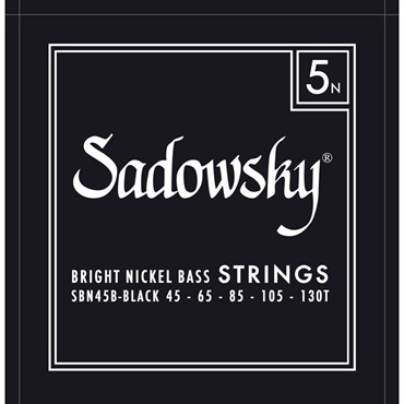 Sadowsky ELECTRIC BASS STRINGS Bright Nickel 5ST(45-130T) SBN45B/Black