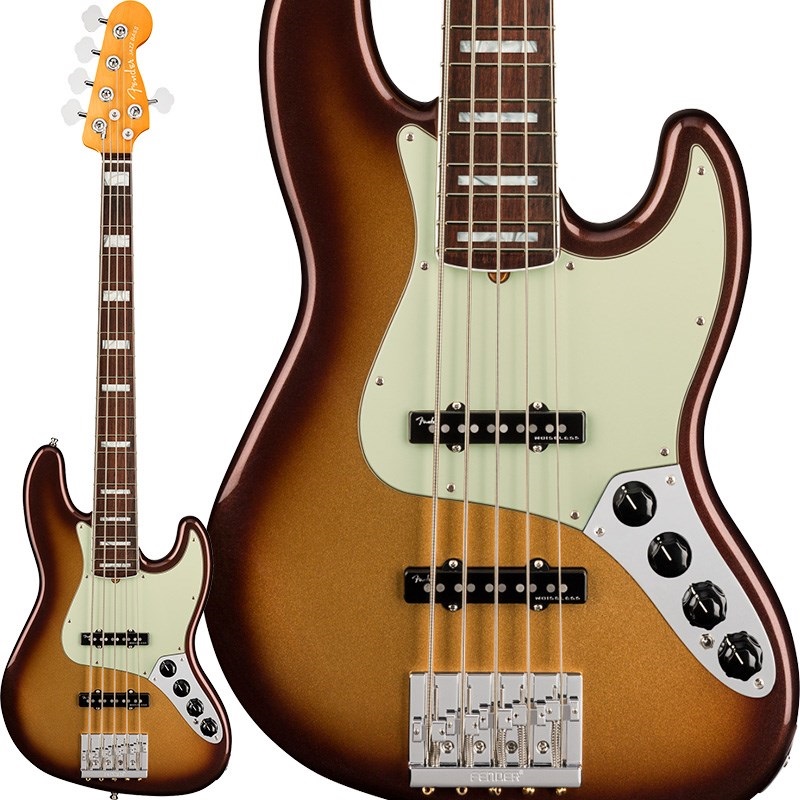 Fender USA American Ultra Jazz Bass V (Mocha Burst/Rosewood