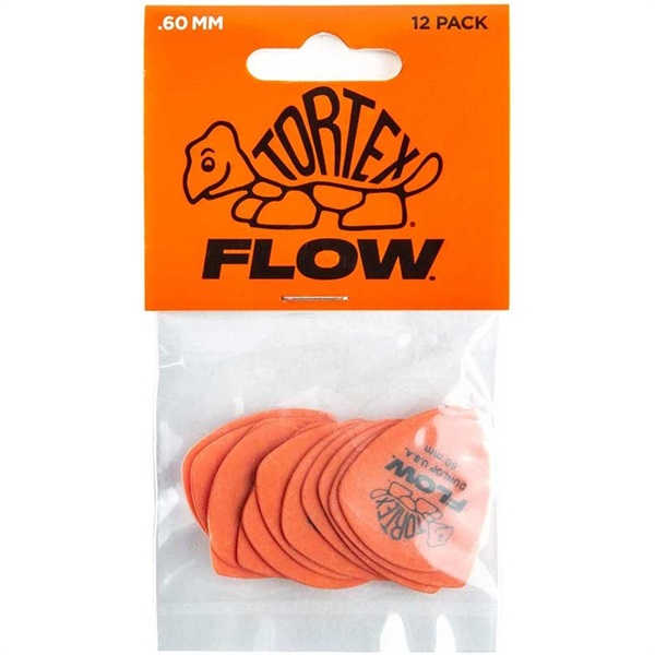 Dunlop (Jim Dunlop) 558 Tortex FLOW Standard 12Pack 558P060(0.60mm/オレンジ)