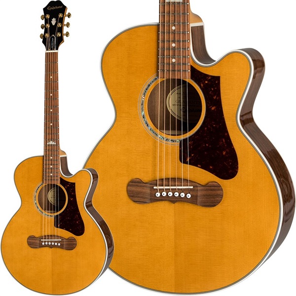 Epiphone J-200EC Studio Parlor (Vintage Natural)【数量限定