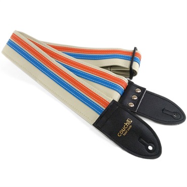 Couch Guitar Strap Double RacerX Orange/Blue