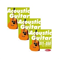Acoustic Guitar Strings イケベ弦 アコースティックギター用 011-050 [Super Light Gauge/IKB-AGS-1150] ×3セット