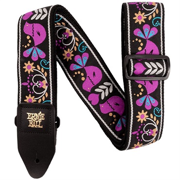 Purple Bird Lupin Jacquard Strap [#P05331]