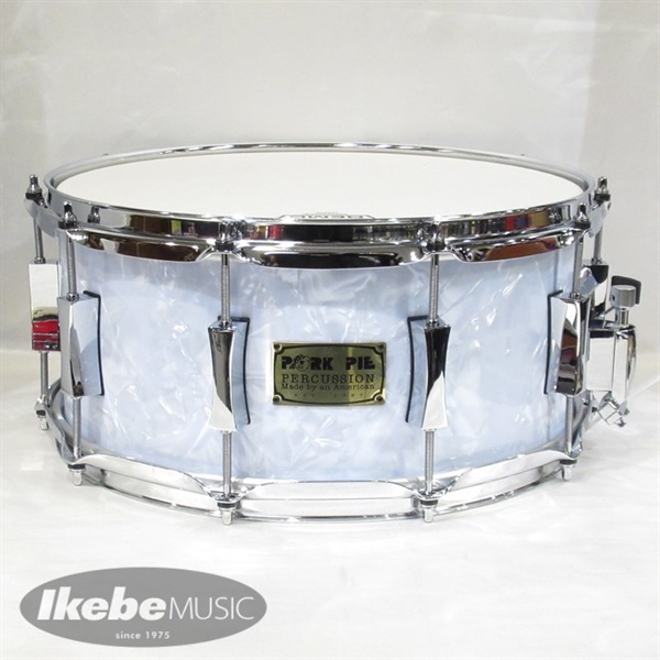 PORK PIE 8ply Maple Snare Drum 14×6.5 - Real Vintage Large Chip