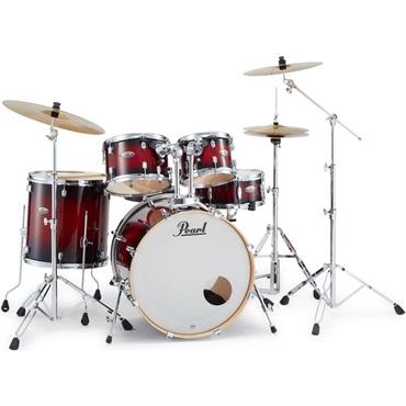 Pearl Decade Maple スタンダードサイズ ドラムフルセット w/SABIAN XSR シンバルセット [DMP825S/C-D + XSR-PFSET]【カラー：#261 Gloss Deep Red Burst】【お取り寄せ品】