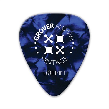 Grover Allman Vintage Celluloid Pro Picks 0.81mm [Blue]