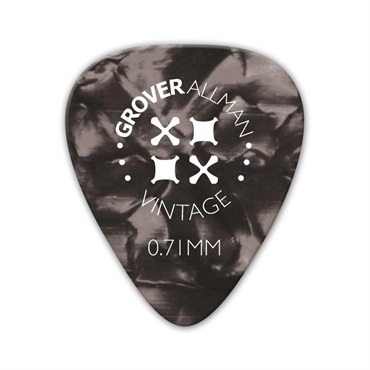 Grover Allman Vintage Celluloid Pro Picks 0.71mm [Grey]