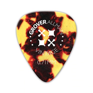 Grover Allman Vintage Celluloid Pro Picks 0.71mm [Tortoiseshell]