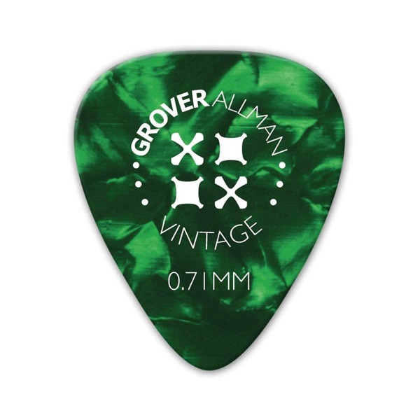 Grover Allman Vintage Celluloid Pro Picks 0.71mm [Green]