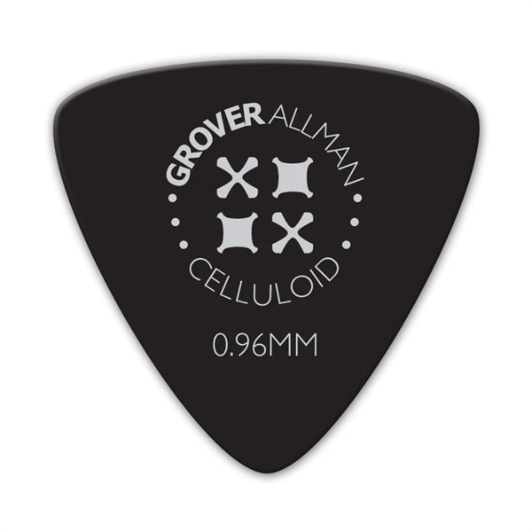 Grover Allman Celluloid Large Triangle Pro Picks 0.96mm [Black]