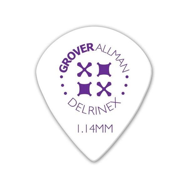 Grover Allman Delrinex Jazz XL Pro Picks 1.14mm [White]