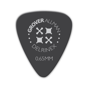 Grover Allman Delrinex ISO Pro Picks 0.65mm [Black]