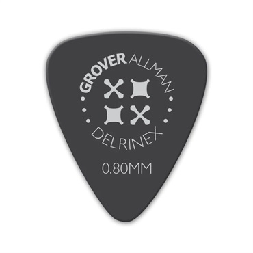 Grover Allman Delrinex ISO Pro Picks 0.80mm [Black]