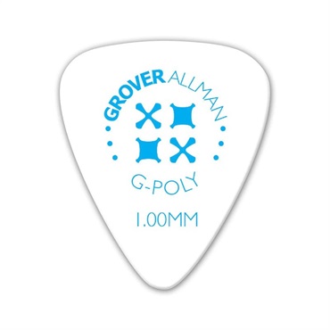 Grover Allman G-Poly(TM) ISO Shape Pro Picks 1.00mm(White)