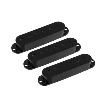 ALLPARTS Set of 3 Black Pickup Covers for Stratocaster [8211]