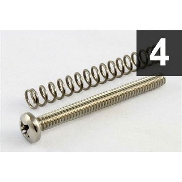 ALLPARTS Pack of 4 Steel Bridge Length Screws [7530]