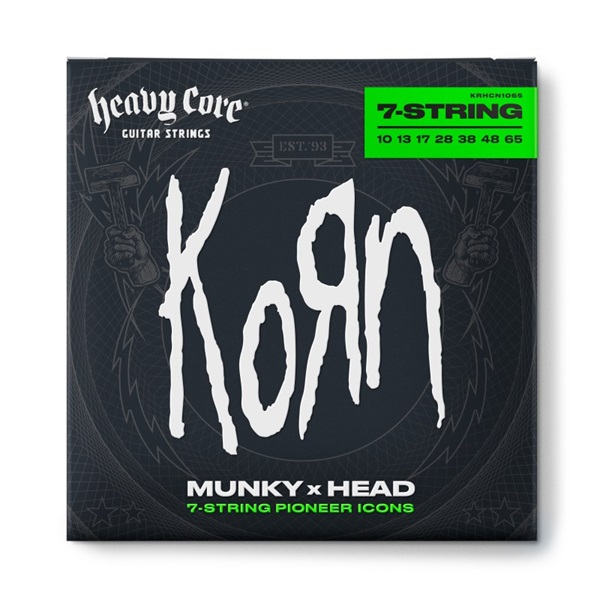 Dunlop (Jim Dunlop) Heavy Core KORN Guitar Strings (10-65/7-strings) [KRHCN10657]